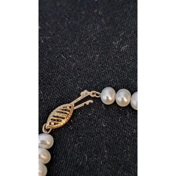 10K Yellow Gold JCM Jacmel Mauritius Freshwater Pearl Necklace and Bracelet Set - Picture 7 of 12
